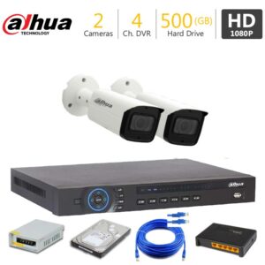 2 FHD CCTV Camera Package Dahua