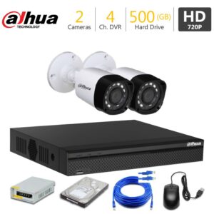 2 HD CCTV Cameras Package Dahua