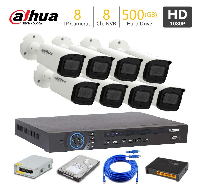 8 Full HD IP Camera Package Dahua
