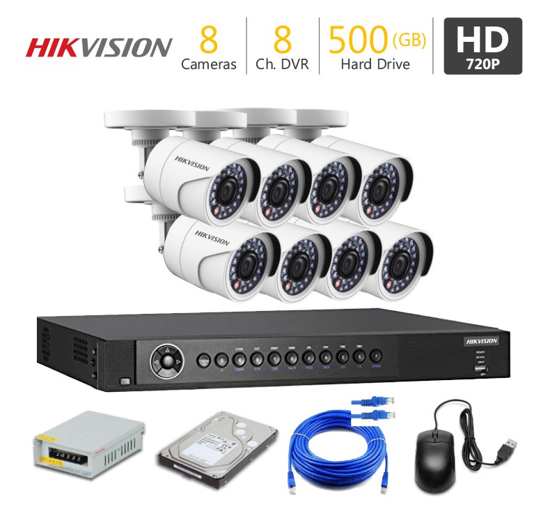 8 HD CCTV Camera Package HIKVISION